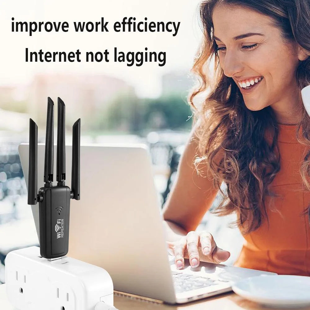 300Mbps Wireless WIFI Repeater Remote 4 Antenna